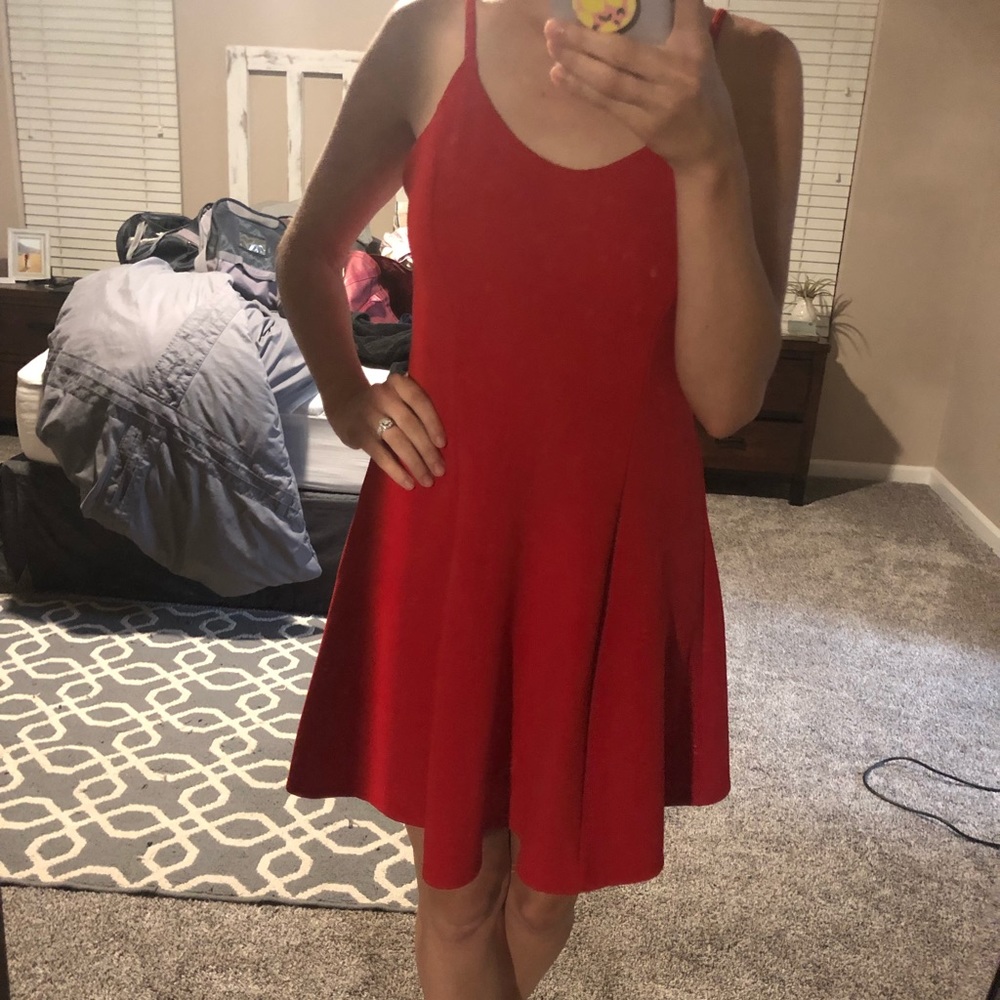 Red summer dress